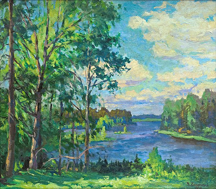 landscape with the river